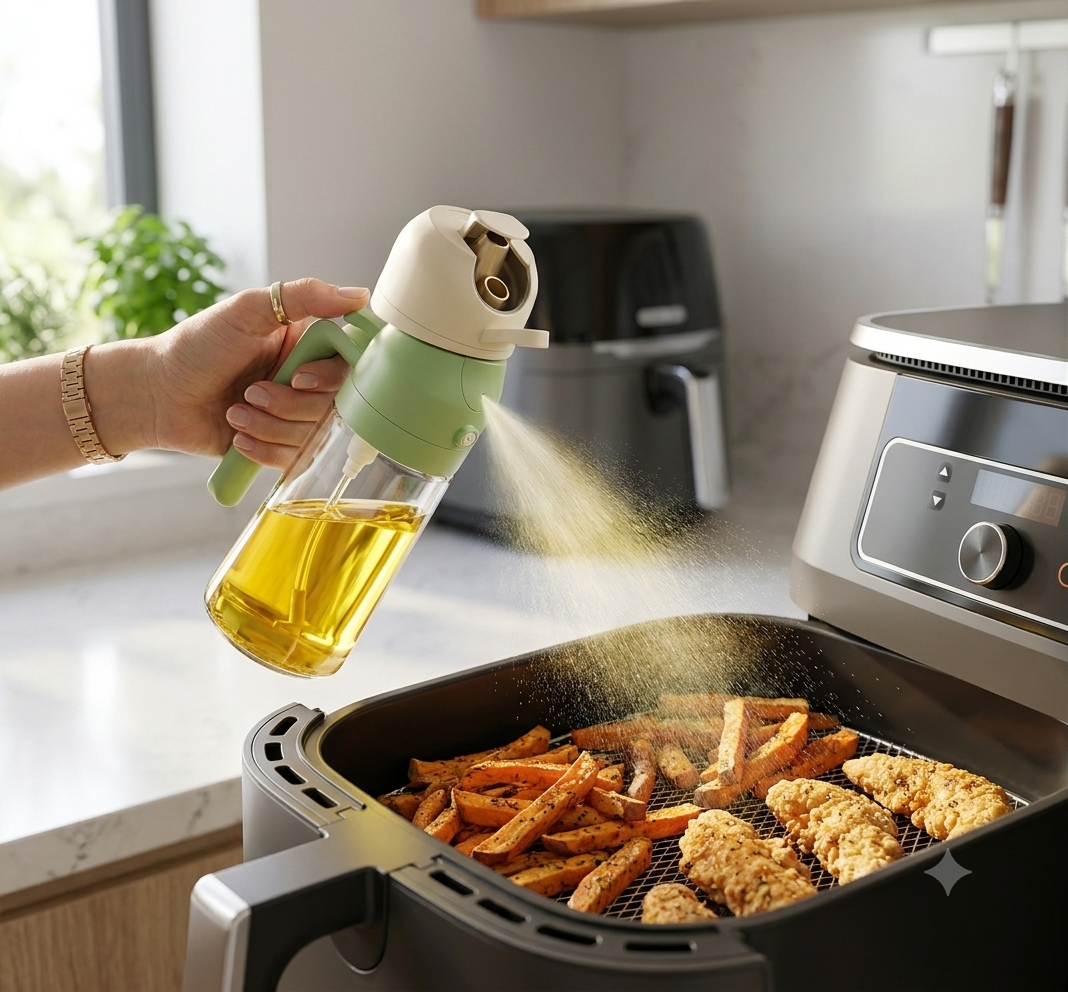 Vamor Oil Dispenser & Mist Spray Bottle, Cooking/Baking Tool & Accessories, Leakproof Seasoning Bottle, Cooking Oil Container 500ml Multicolor(Pack of 1)
