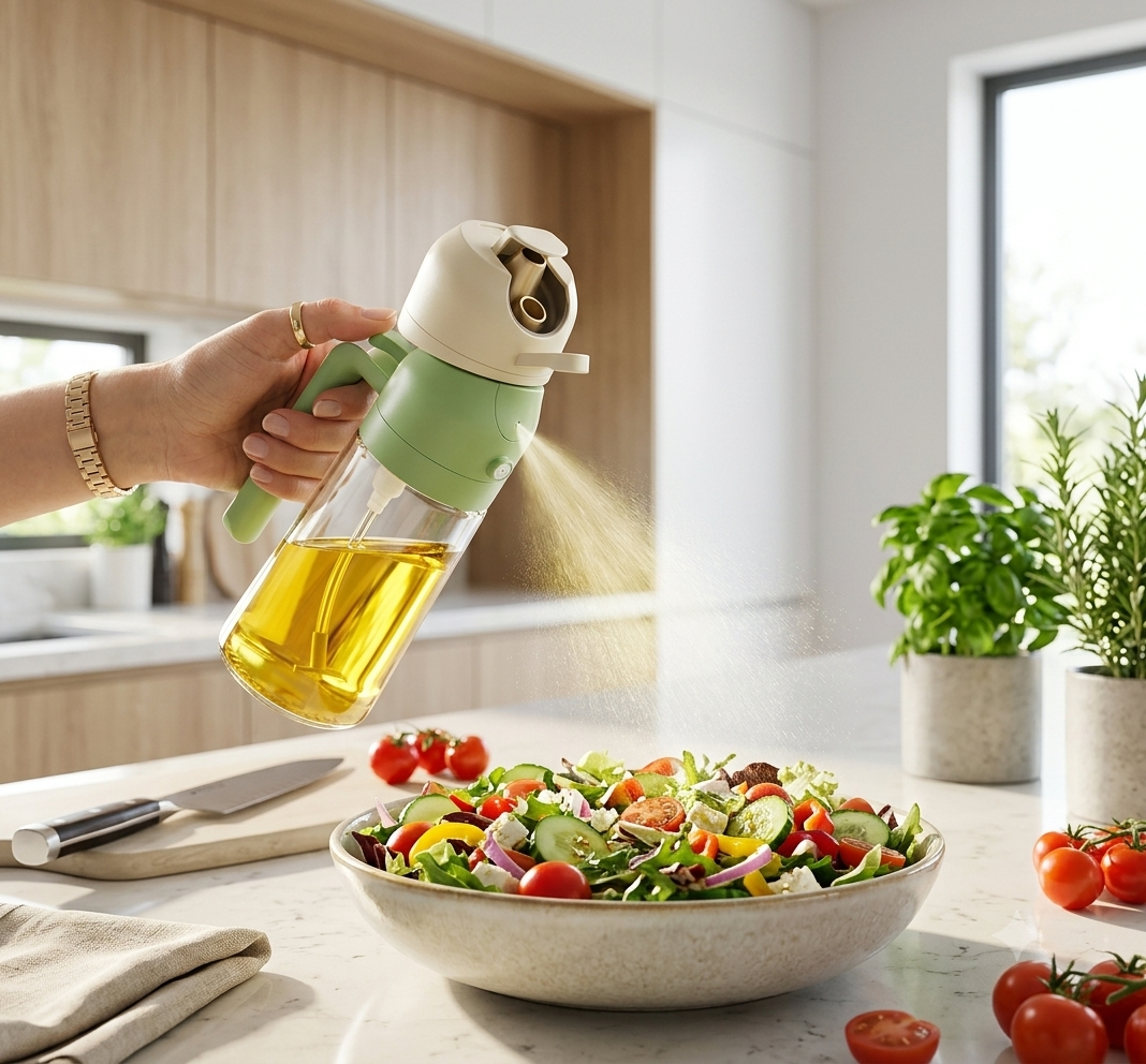 Vamor Oil Dispenser & Mist Spray Bottle, Cooking/Baking Tool & Accessories, Leakproof Seasoning Bottle, Cooking Oil Container 500ml Multicolor(Pack of 1)